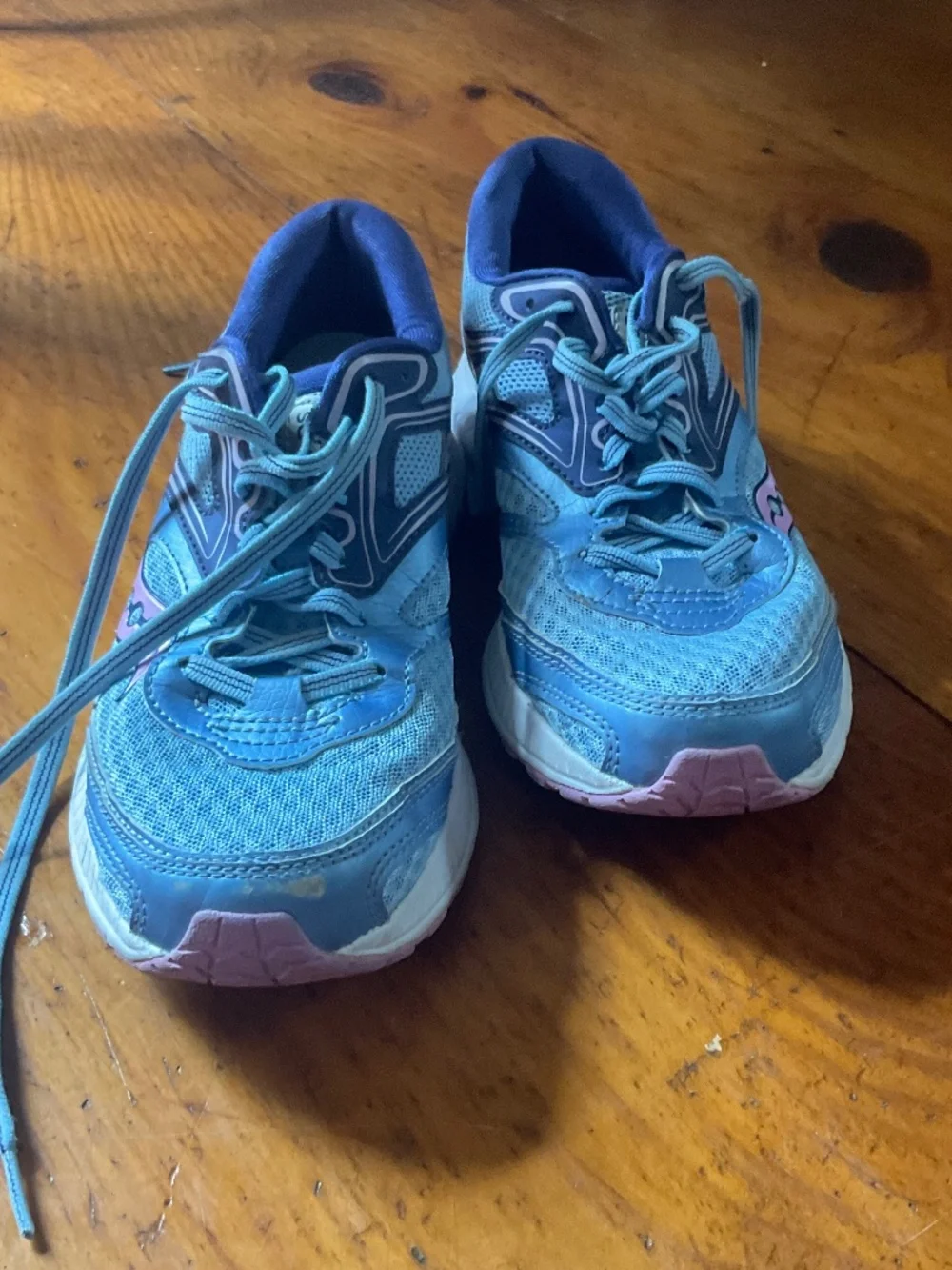 Saucony Cohesion 12 Women's Running Shoes Blue w/pink Athletic Sneakers Size 6.5